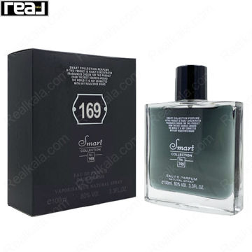 شیشه و جعبه اسمارت کالکشن کد 169 آرمانی کد بلک مردانه سایز 100 میل