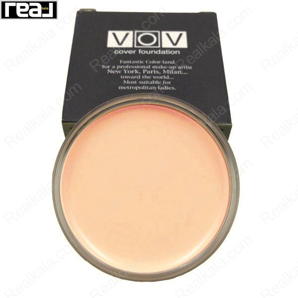 کرم پودر کاسه ای وو اصل شماره 20 VOV Cover Foundation Pink Beige