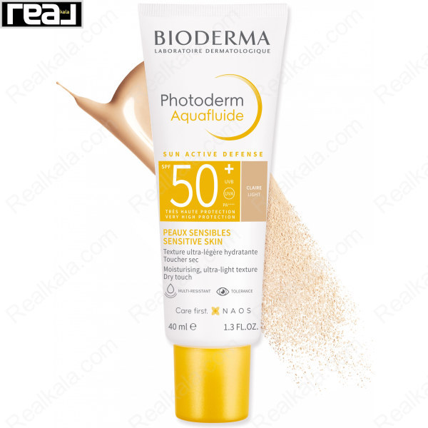 ضد آفتاب رنگی بایودرما فتودرم آکوافلوئید SPF50 رنگ روشن