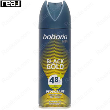 اسپری بدن دئودورانت و ضد تعریق باباریا مدل بلک گلد Babaria Body Spray Black Gold 200ml