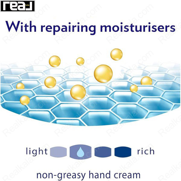 اینفوگرافی ترکیبات ترمیمی کرم دست وازلین Dry Hands Rescue برای دست‌های خشک و غیرچرب