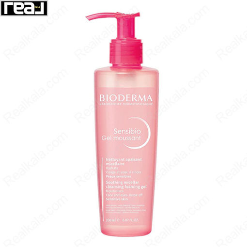 ژل شستشو پوست خشک و حساس بایودرما مدل سنسیبیو Bioderma Sensibio Gel Moussant 200ml