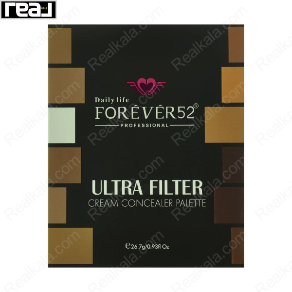 پالت کانتور و کانسیلر فوراور 52 چرب Forever52 Ultra Filter Cream Concealer Palette Uf001