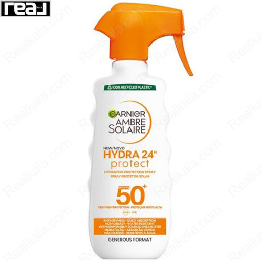 اسپری ضد آفتاب و آبرسان 24 ساعته گارنیر Garnier Ambre Solaire Hydra 24H Protect Spray SPF50