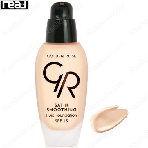 کرم پودر ساتین اسموتینگ گلدن رز شماره 25 Golden Rose Satin Smoothing Fluid Foundation