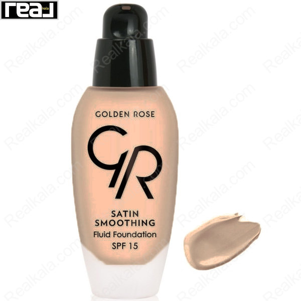 کرم پودر ساتین اسموتینگ گلدن رز شماره 37 Golden Rose Satin Smoothing Fluid Foundation