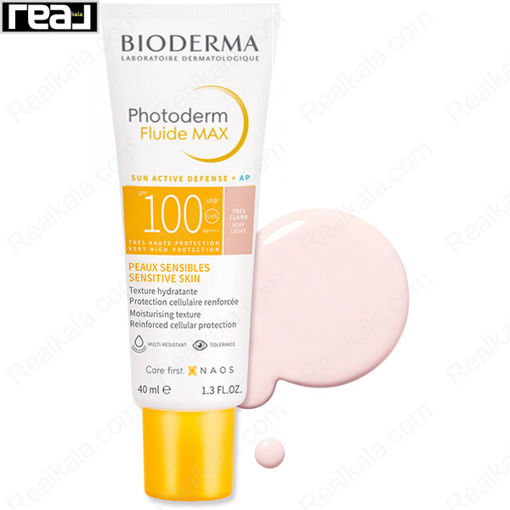 ضد آفتاب فلوئیدی فتودرم مکس بایودرما رنگ خیلی روشن Bioderma Photoderm Fluide Max Very Light SPF100