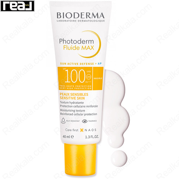 ضد آفتاب فلوئید بی‌رنگ بایودرما فتودرم SPF100 حجم 40 میل