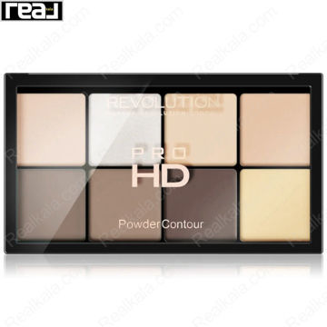 پالت کانتور پودری 8 رنگ رولوشن Pro HD مدل Fair مناسب پوست روشن