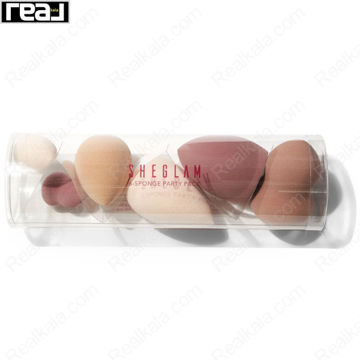 ست 6 عددی اسفنج آرایشی شیگلم مدل پارتِی پک مناسب کرم پودر, کانسیلر و پنکک