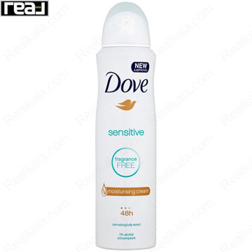 اسپری ضد تعریق زنانه داو بدون بو ضد حساسیت Dove Sensitive Fragrance Free Spray 150ml
