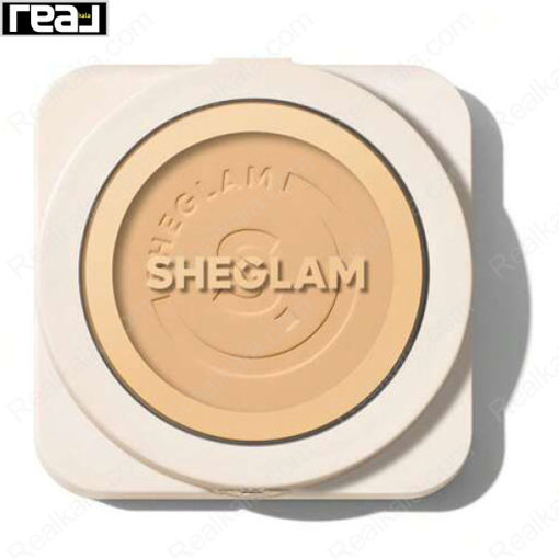 پنکک شیگلم رنگ Shell مدل کرم پودری Sheglam Skin-Focus High Coverage Powder Foundation