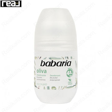 رول ضدتعریق Babaria Oliva با عصاره زیتون، ماندگاری 48 ساعته، بدون الکل و فرمول 100٪ وگان 50ml