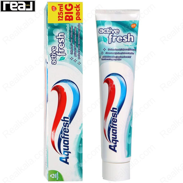 خمیر دندان آکوا فرش مدل اکتیو فرش Aquafresh Active Fresh Toothpaste 125ml