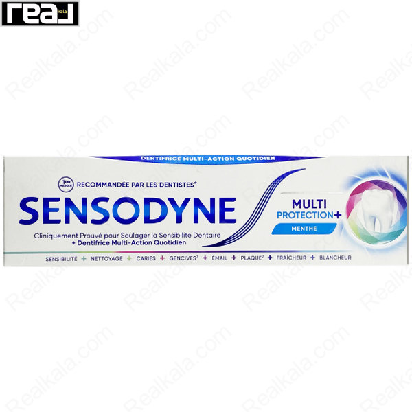 بسته‌بندی خمیر دندان سنسوداین Multi Protection Plus مدل Menthe حجم 75ml