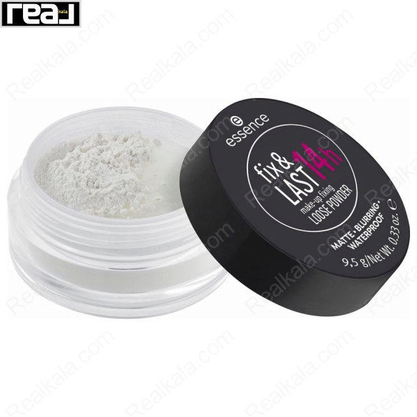 پودر فیکس آرایش Essence Fix & Last 14h Loose Powder با بافت سبک و مات‌کننده برای تثبیت طولانی‌مدت آرایش