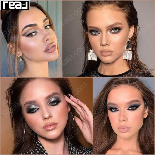 نمونه آرایش چشم با پالت سایه Essence The Cool Nude Edition مناسب میکاپ نود و اسموکی با تناژ سرد