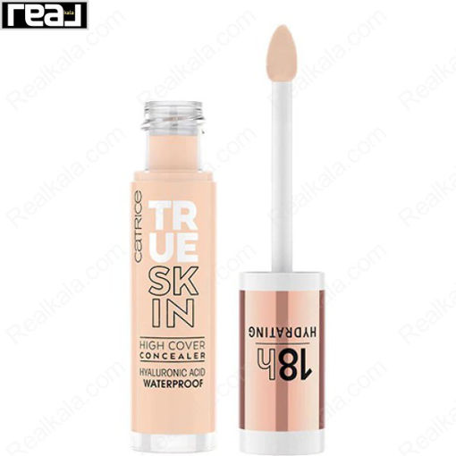 کانسیلر آبرسان کاتریس مدل ترو اسکین شماره ۰۰۵ Catrice True Skin High Cover Concealer Warm Macadamia