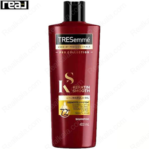 شامپو کراتین اسموت ترزمه حاوی روغن مارولا Tresemme Keratin Smooth With Marula Oil 400ml