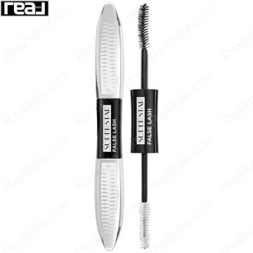 ریمل دوطرفه لورال پاریس مدل Superstar False Lash با طراحی مشکی و دو برس سفید و مشکی