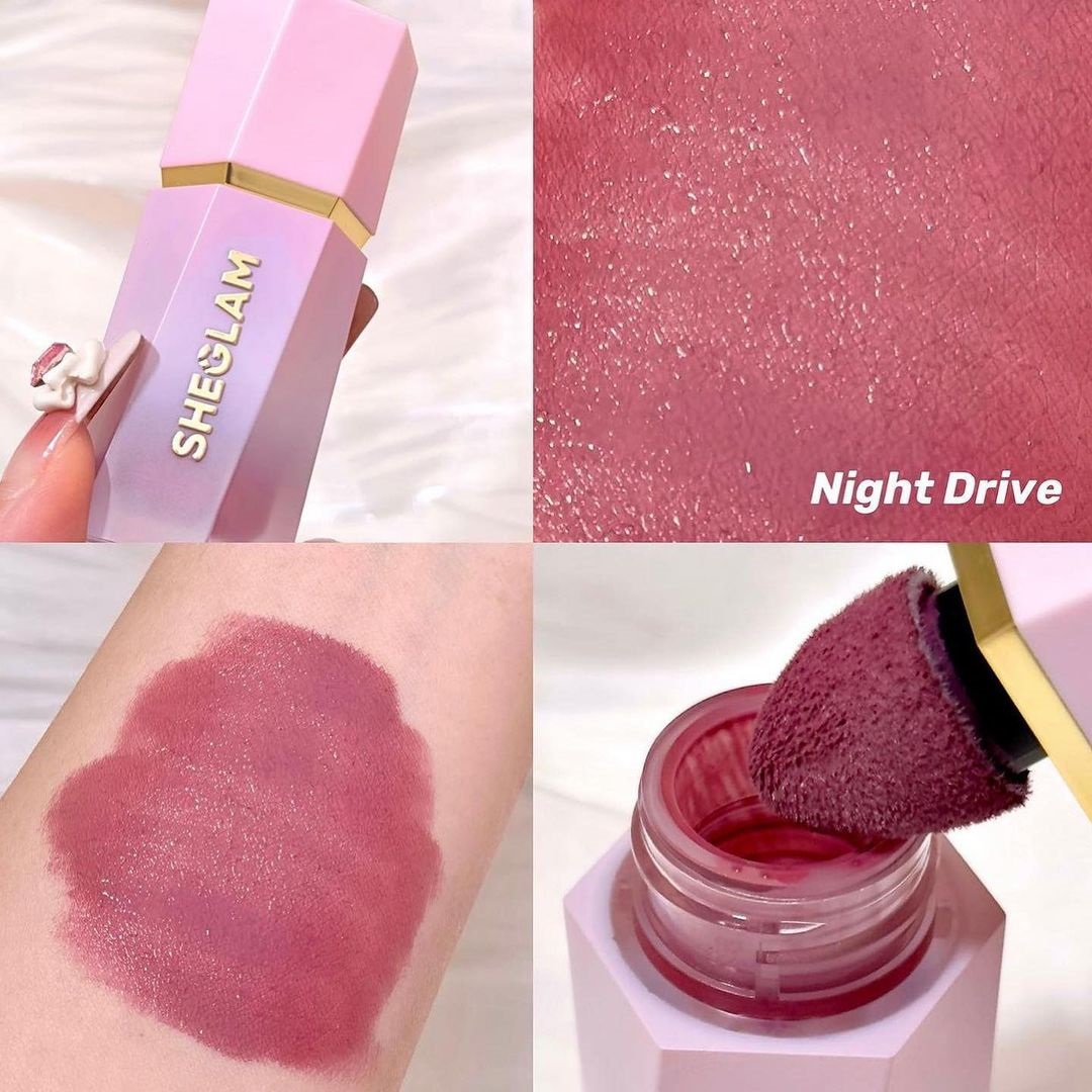 رژگونه مایع مات شیگلم رنگ Sheglam Color Bloom Liquid Blush Night Drive