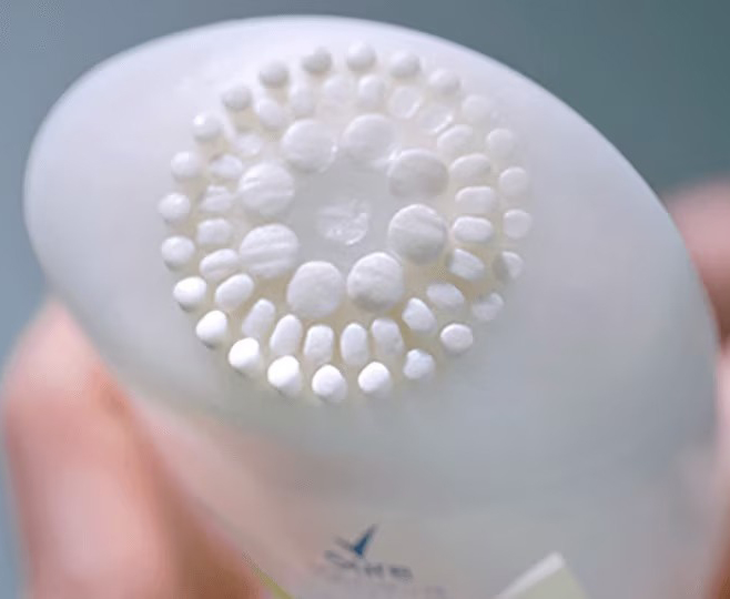 نمای نزدیک بافت ضد تعریق کرمی رکسونا مدل Clean Scen