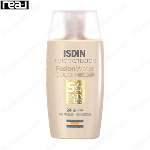 ضد آفتاب فیوژن واتر ایزدین رنگ روشن ISDIN Fotoprotector Fusion Water Color Light Spf 50