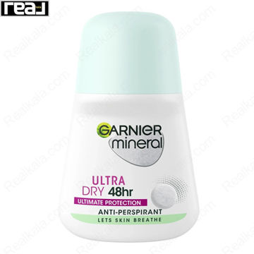 مام رول ضد تعریق زنانه مینرال گارنیر اولترا درای Garnier Mineral Ultra Dry Roll On 48h