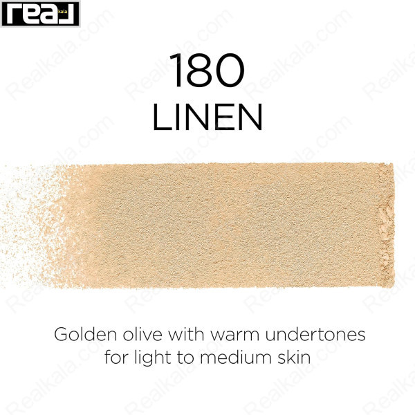 پنکک 24 ساعته اینفالیبل لورال مدل فرش ور شماره 180 Loreal Infallible 24H Fresh Wear Foundation In A Powder