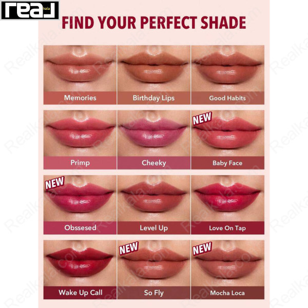 تینت لب مایع شیگلم رنگ Sheglam Take A Hint Lip Tint Baby Face