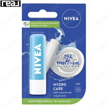 بالم لب نیوا هیدرو کر حاوی ضد آفتاب Nivea Hydro Care Lip Balm SPF 15