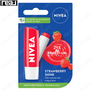 بالم لب نیوا Strawberry Shine با رایحه توت فرنگی و آبرسانی 24 ساعته