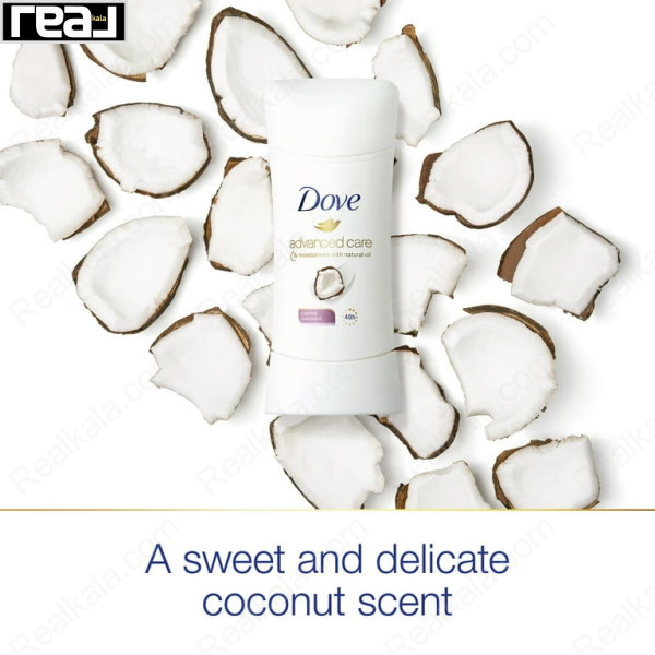 استیک ضد تعریق داو 48 ساعته مدل نارگیل Dove Advanced Care Caring Coconut 74g