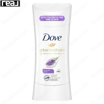 استیک ضد تعریق داو 48 ساعته مدل لاوندر Dove Advanced Care Lavender Fresh 74g
