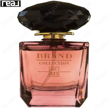 ادکلن برند کالکشن کد 023 ورساچه کریستال نویر زنانه با شیشه تیره و درب کریستالی بزرگ