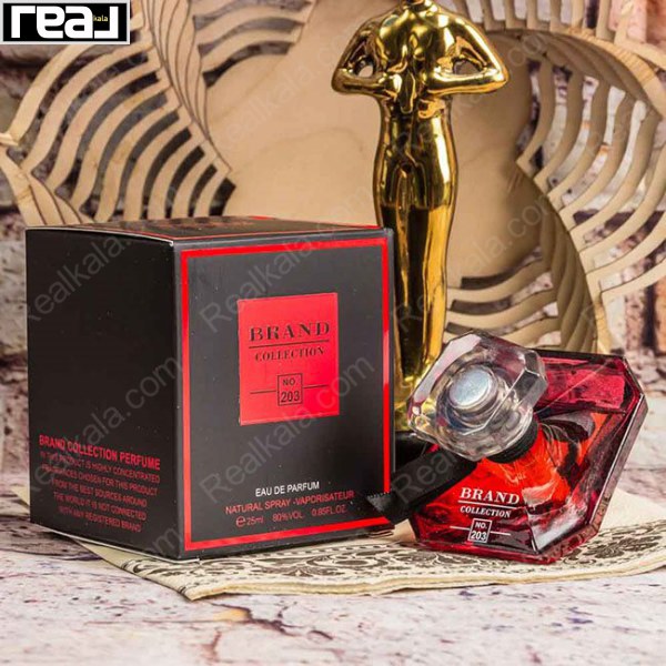 شیشه و جعبه ادکلن برند کالکشن No. 203 لانکوم لا نویت ترزور ای لا فولی زنانه