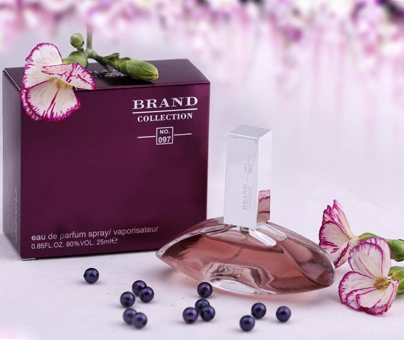 شیشه و جعبه ادکلن برند کالکشن No. 097 کالوین کلین ایفوریا زنانه