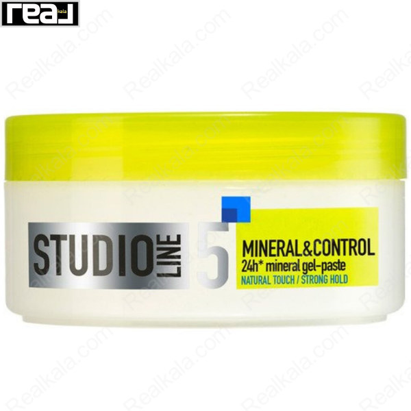 نمای جانبی ژل-کرم مو لورال Studio Line Mineral & Control 24h حجم 150 میل