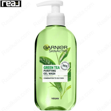 ژل شستشوی صورت گارنیر حاوی عصاره چای سبز Garnier Green Tea Purifying Gel Wash