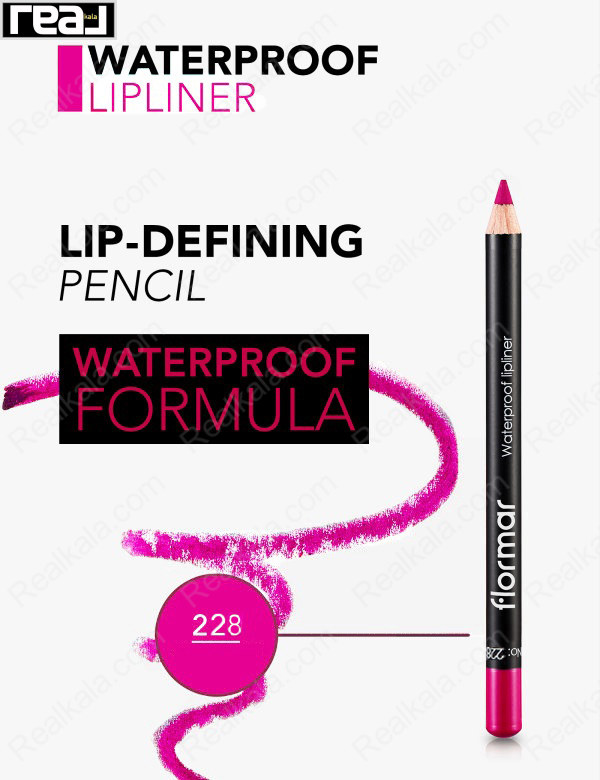 مداد لب ضد آب فلورمار Flormar Waterproof Lipliner 228