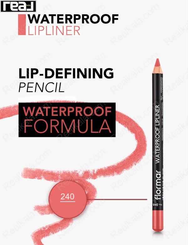 مداد لب ضد آب فلورمار Flormar Waterproof Lipliner 240