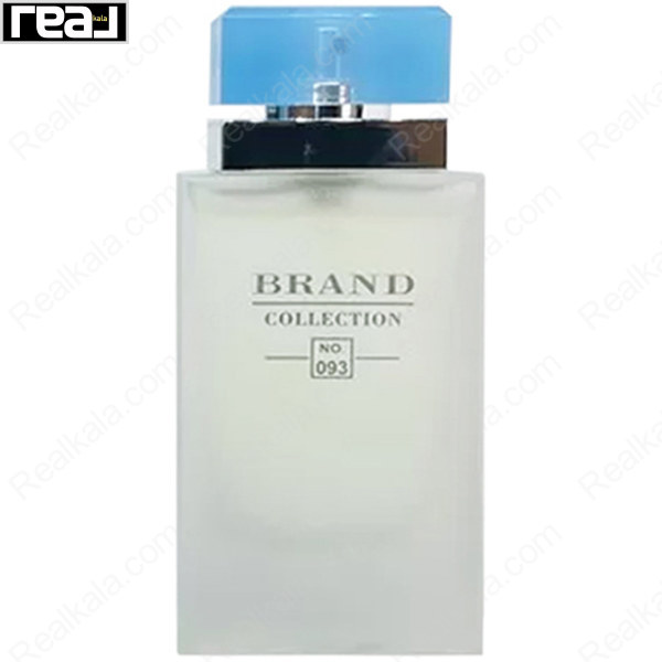 ادکلن برند کالکشن کد 093 لایت بلو زنانه با شیشه مات و درپوش آبی