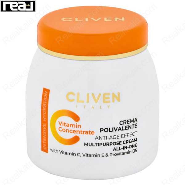 کرم چند منظوره کلیون حاوی ویتامین سی Cliven Vitamin Concentrate Multipurpose Cream
