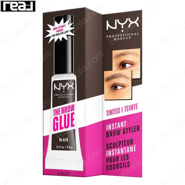 چسب لیفت ابرو نیکس رنگ مشکی NYX Professional Makeup The Brow Glue 05 Black