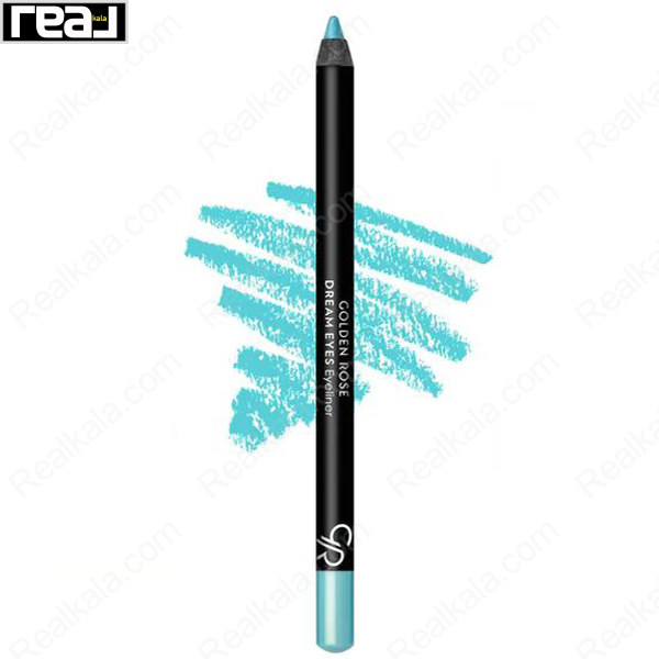 مداد چشم گلدن رز دریم آیز شماره 416 با رنگ تیل فیروزه‌ای و بدنه مشکی