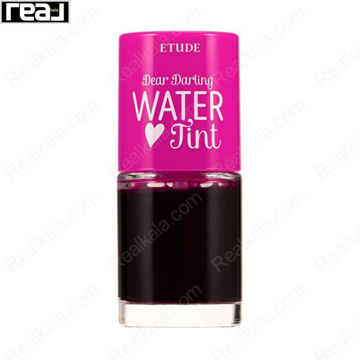 تینت لب مایع اتود مدل توت فرنگی شماره 01 Etude Water Tint Lip Gloss Strawberry Ade