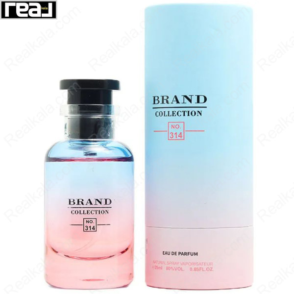 شیشه و جعبه ادکلن برند کالکشن 314 با رنگ‌بندی الهام‌گرفته از غروب کالیفرنیا