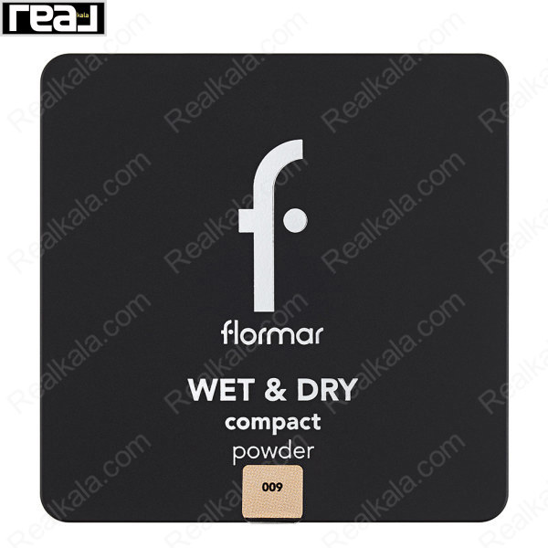 پنکک دو کاره فلورمار شماره 009 Flormar Wet & Dry Compact Powder