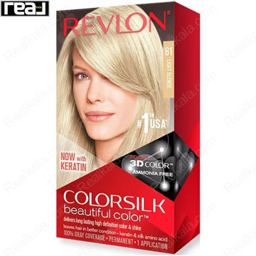 رنگ مو Revlon Colorsilk Beautiful Color شماره 81 با فرمول بدون آمونیاک، حاوی کراتین و تکنولوژی 3D Color برای ایجاد رنگ بلوند روشن طبیعی با درخشندگی بالا و ماندگاری طولانی