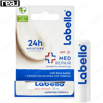 بسته‌بندی کامل بالم لب Labello مدل Med Repair SPF15